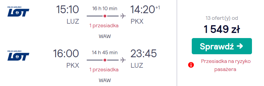 rezerwacja lotów