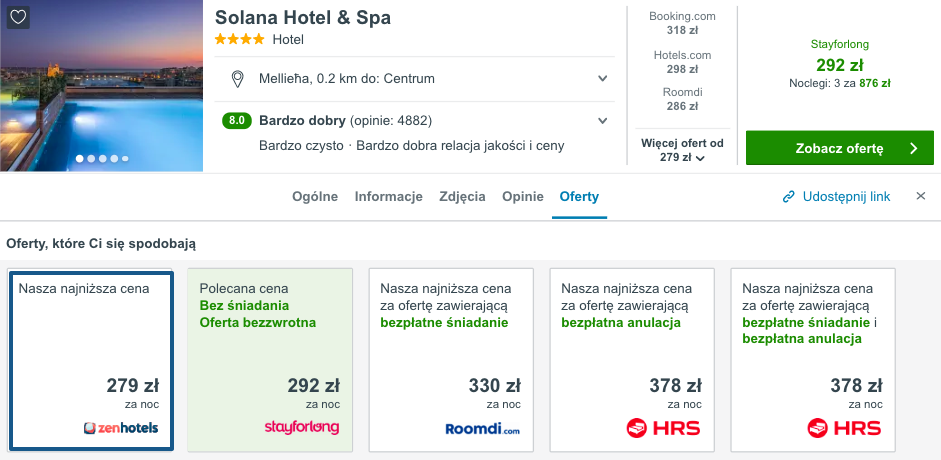 zarezerwuj hotel na malcie