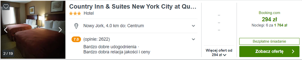 nowy jork noclegi