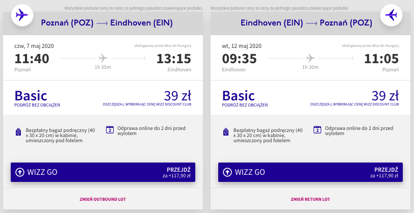 zarezerwuj loty do eindhoven