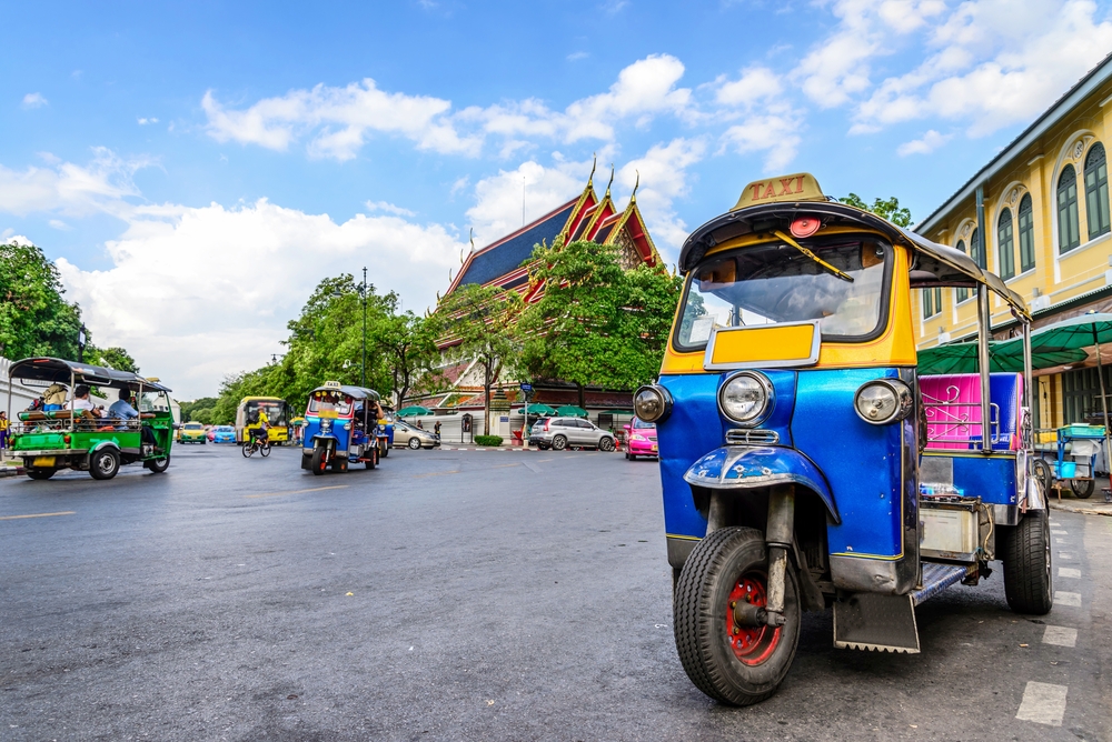 Tuk tuk na ulicy