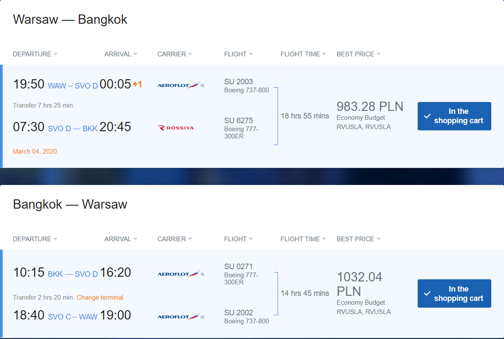 bangkok loty