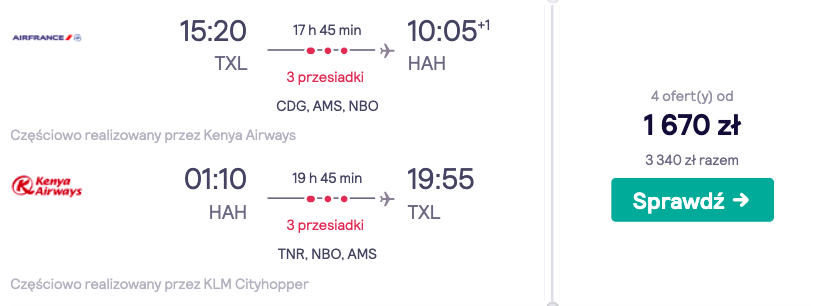 zarezerwuj loty do moroni