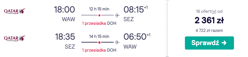 zarezerwuj loty na seszele