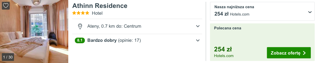 zarezerwuj hotel w atenach