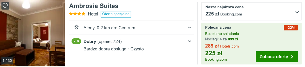 zarezerwuj hotel w atenach