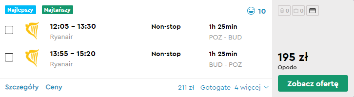 Loty do Budapesztu