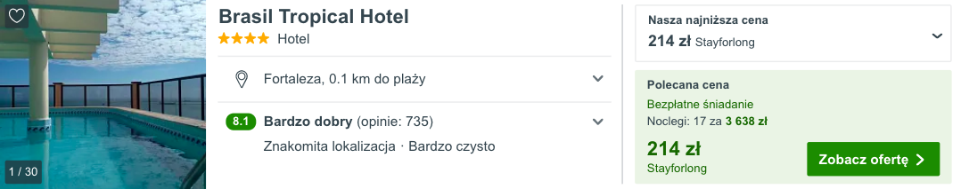 zarezerwuj hotel w fortalezie