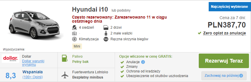 rezerwacja auta