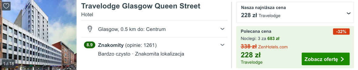 zarezerwuj hotel w glasgow