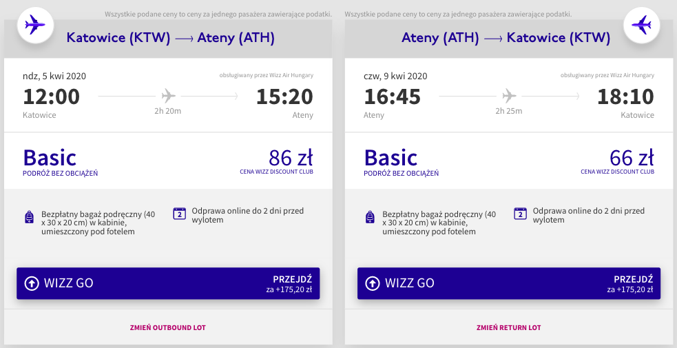 zarezerwuj loty do aten