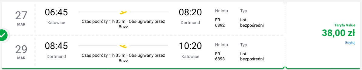 zarezerwuj loty do dortmundu