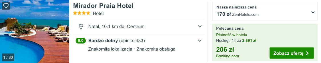 zarezerwuj hotel w natal