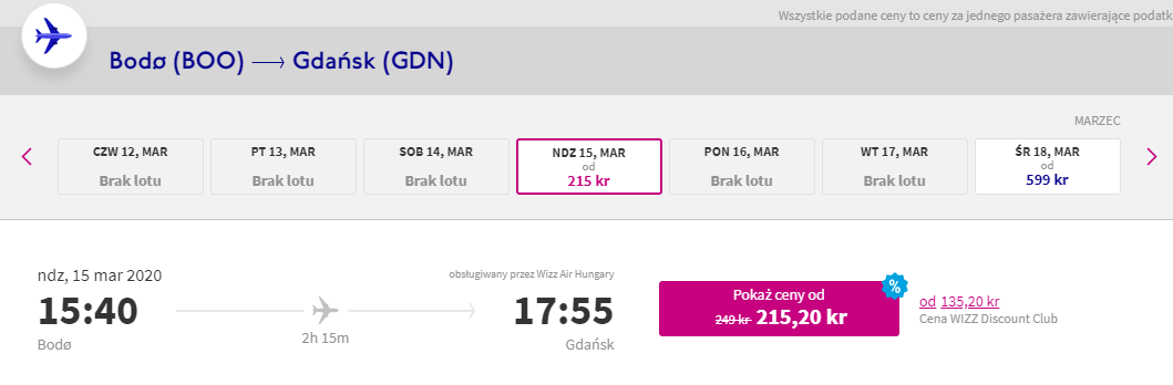Loty z Norwegii