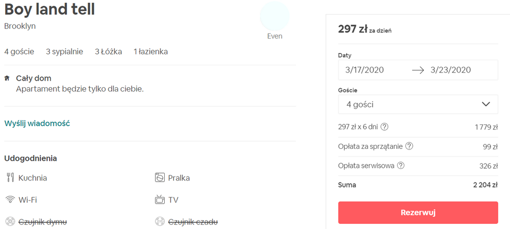 noclegi w nowym jorku