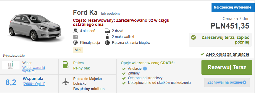 rezerwacja auta