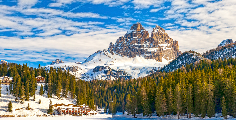 Zima w Dolomitach