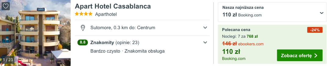 zarezerwuj hotel w budvie