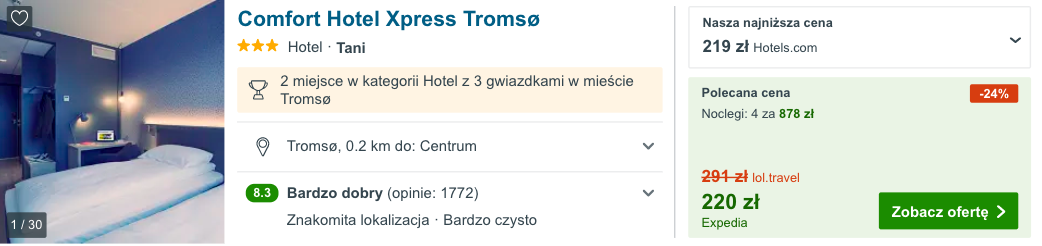 zarezerwuj hotel w tromso