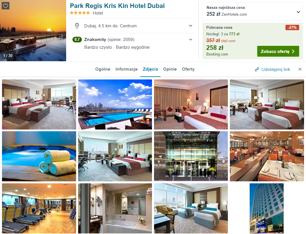 Hotel w Dubaju