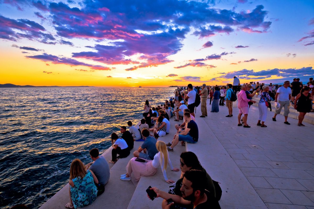 zadar zachod slonca