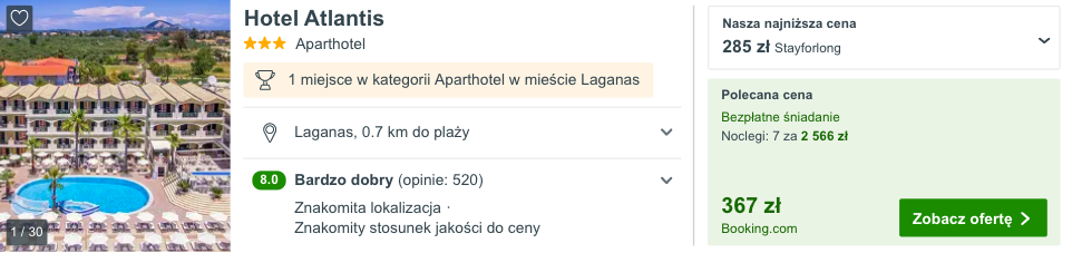 zarezerwuj hotel na zakintos