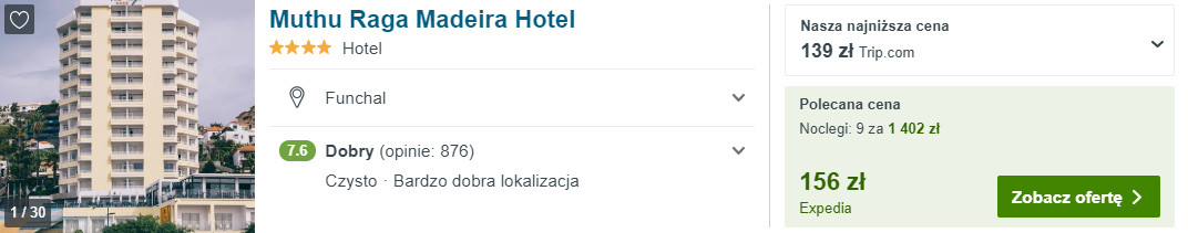 Hotel na Maderze