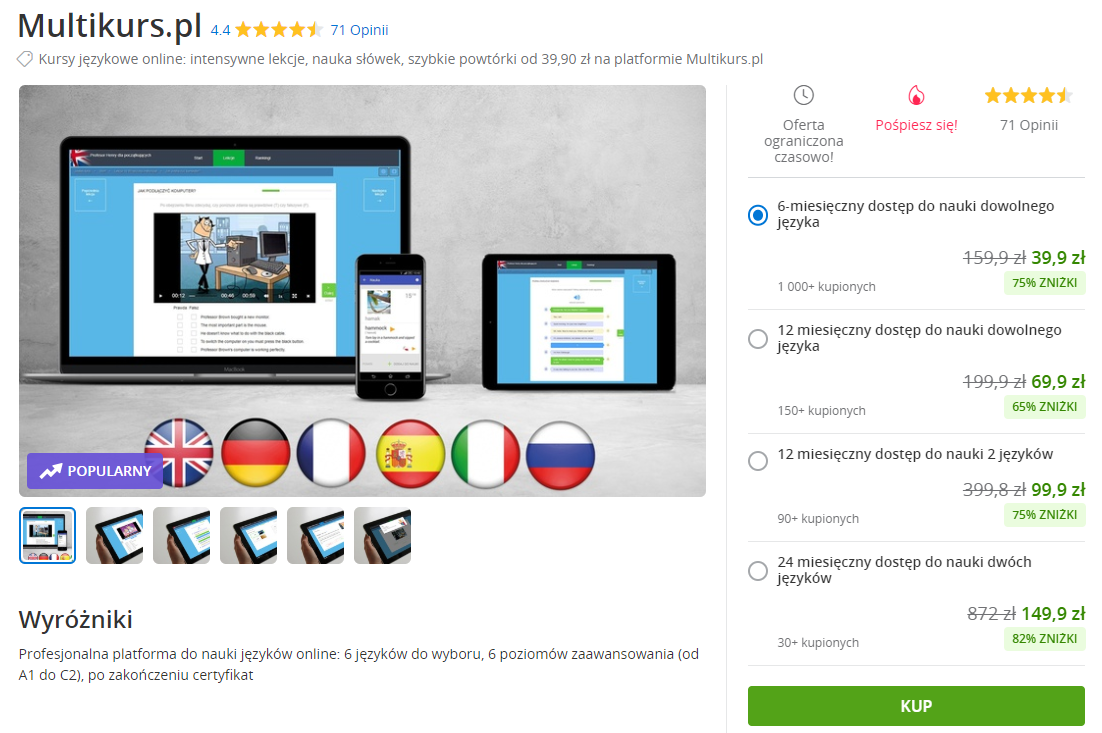 Groupon zamówienie