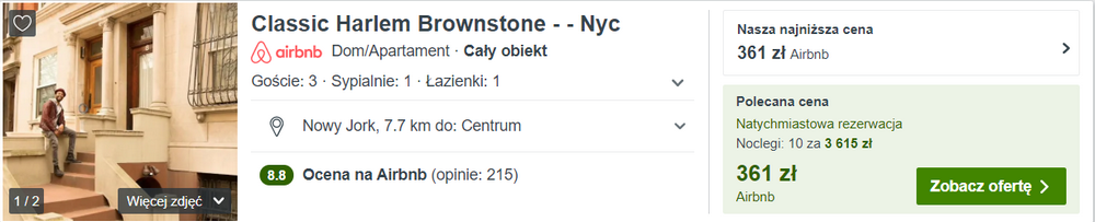 nowy jork spanie