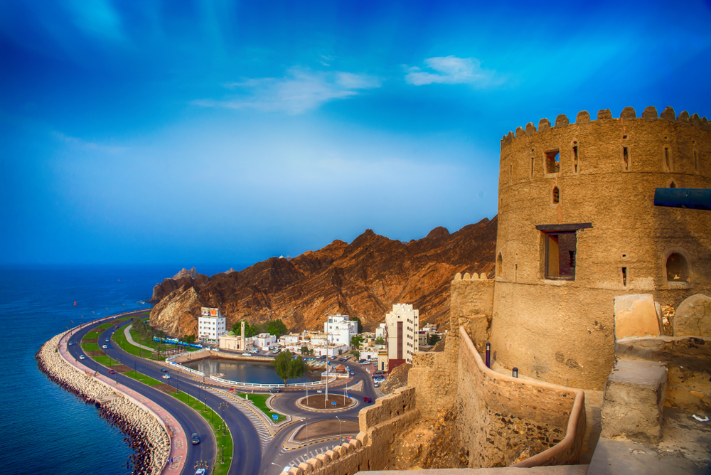 widok Mutrah Corniche