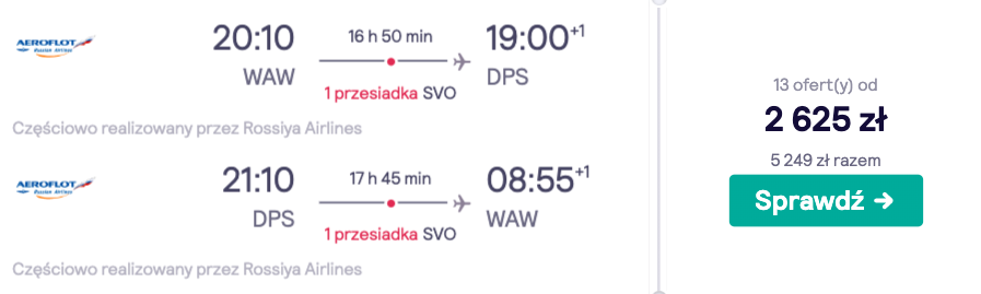 zarezerwuj loty na bali