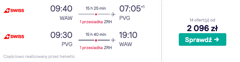 zarezerwuj loty do san szanghaju