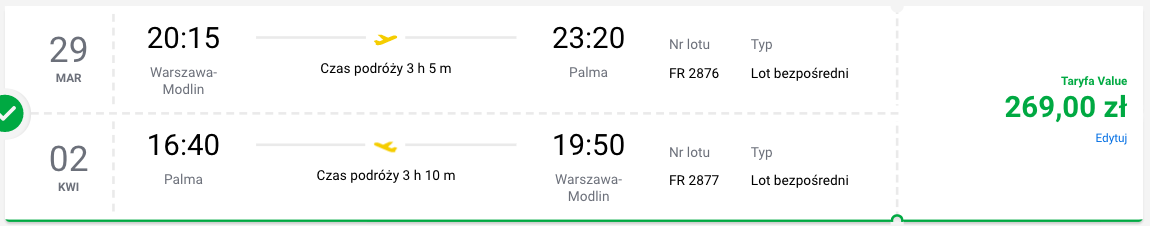 zarezerwuj loty na majorke