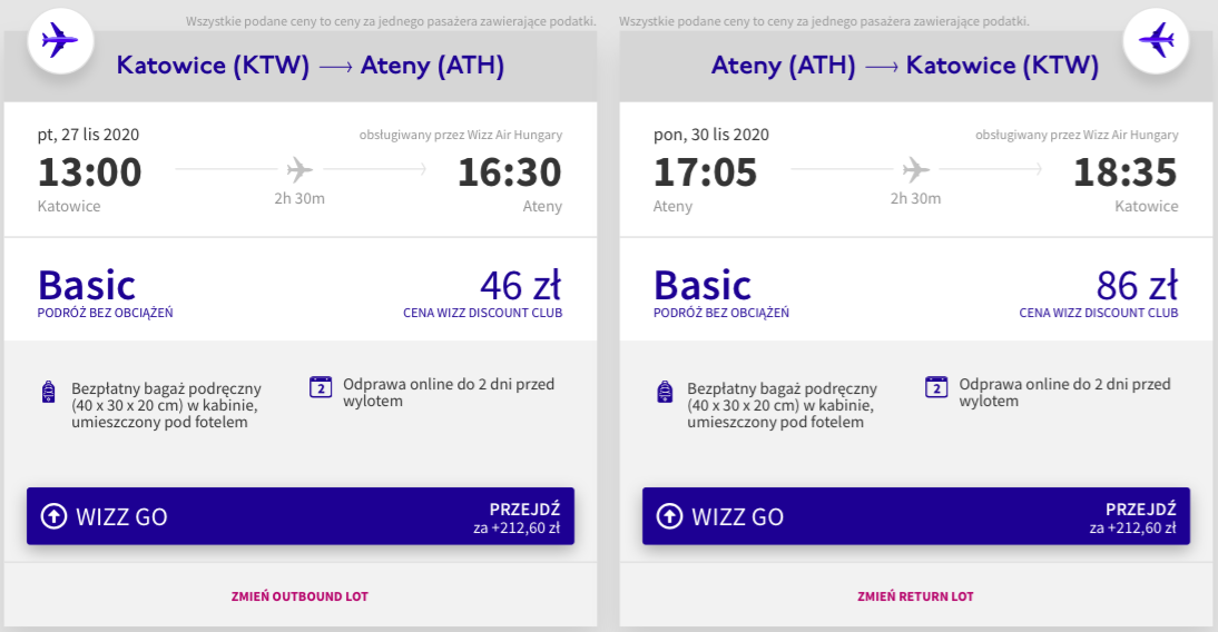 zarezerwuj loty do aten