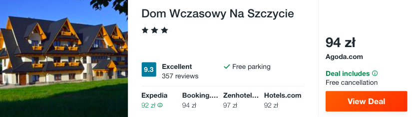 zarezerwuj hotel na tatrach