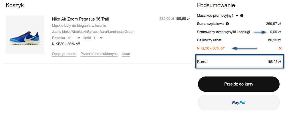 nike buty promocja