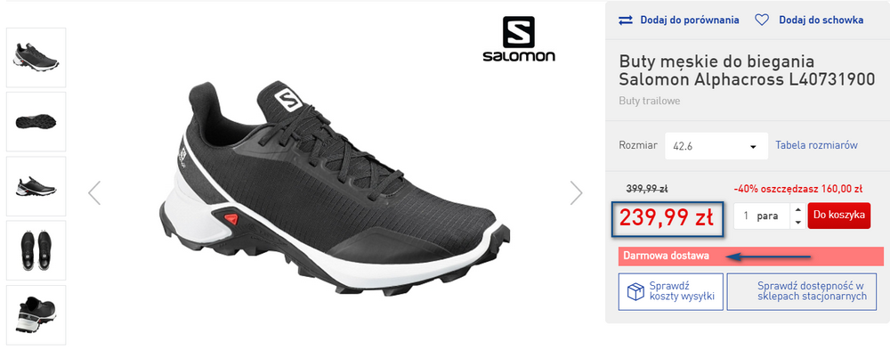 salomon buty tanio