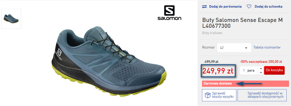 salomon buty tanio
