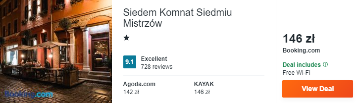 Rezerwacja noclegów