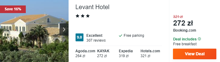 Hotel na Korfu