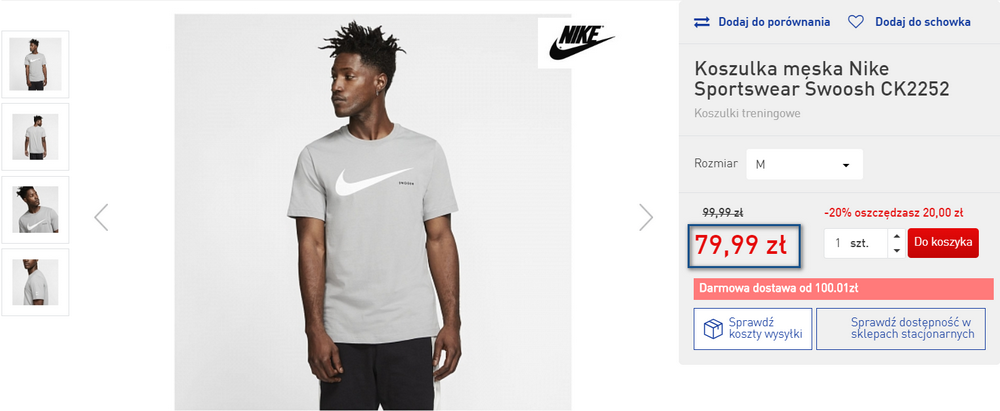 ubrania nike