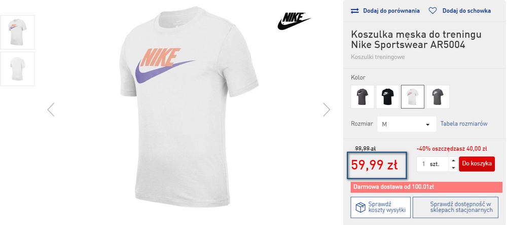 ubrania nike