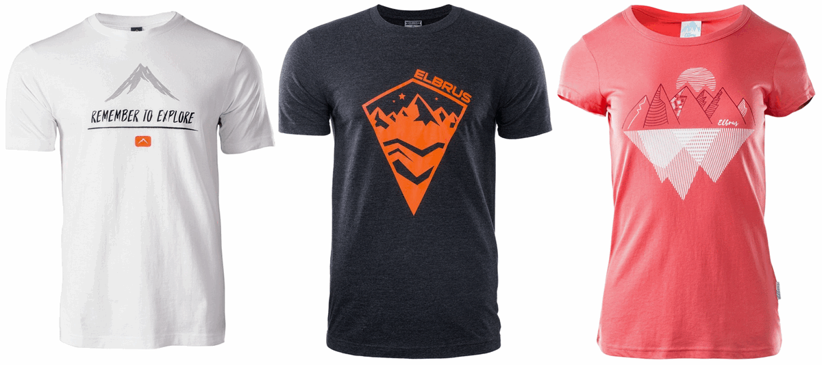 Turystyczne koszulki w teren i na co dzień. Wiele wzorów w promocyjnych cenach od 29 do 39 PLN!