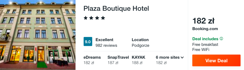 zarezerwuj hotel w krakowie