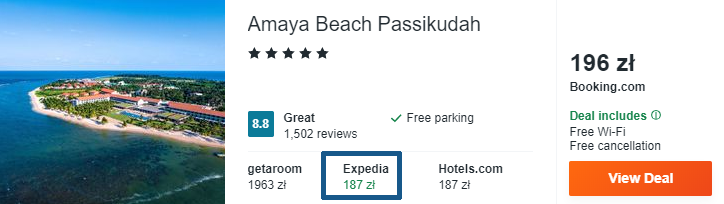 Hotel na Sri Lance