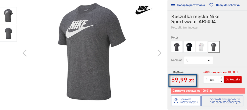 ubrania nike