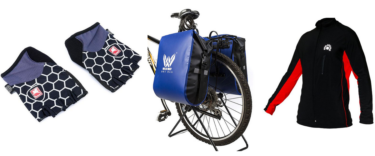 Przegląd akcesoriów rowerowych: sakwy, pokrowce i odzież od 19,99 PLN (+ koszty dostawy)