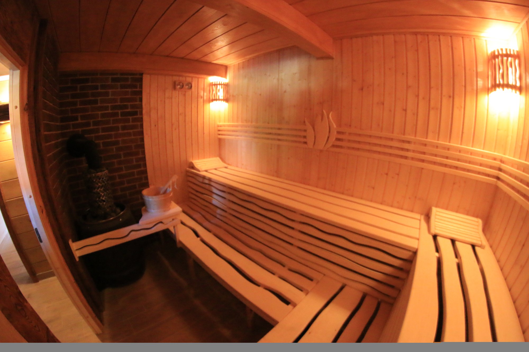Sauna od środka