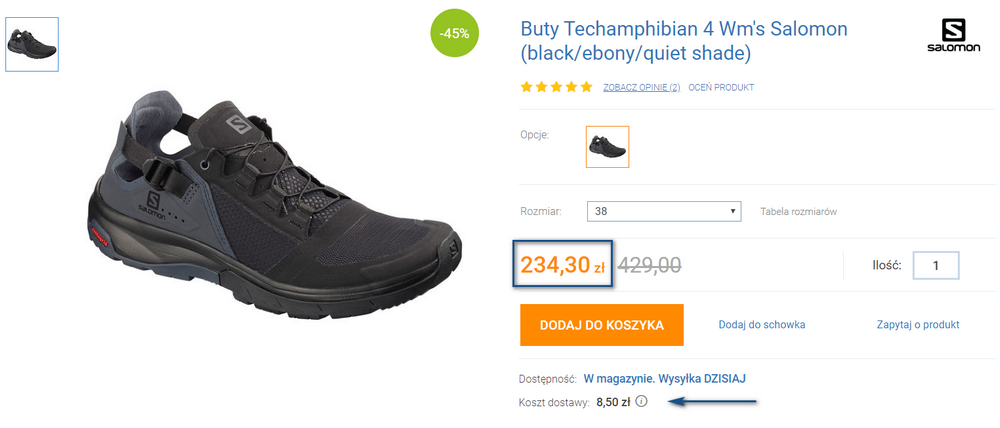 salomon buty tanio