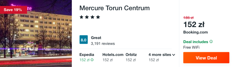 zarezerwuj hotel w toruniu